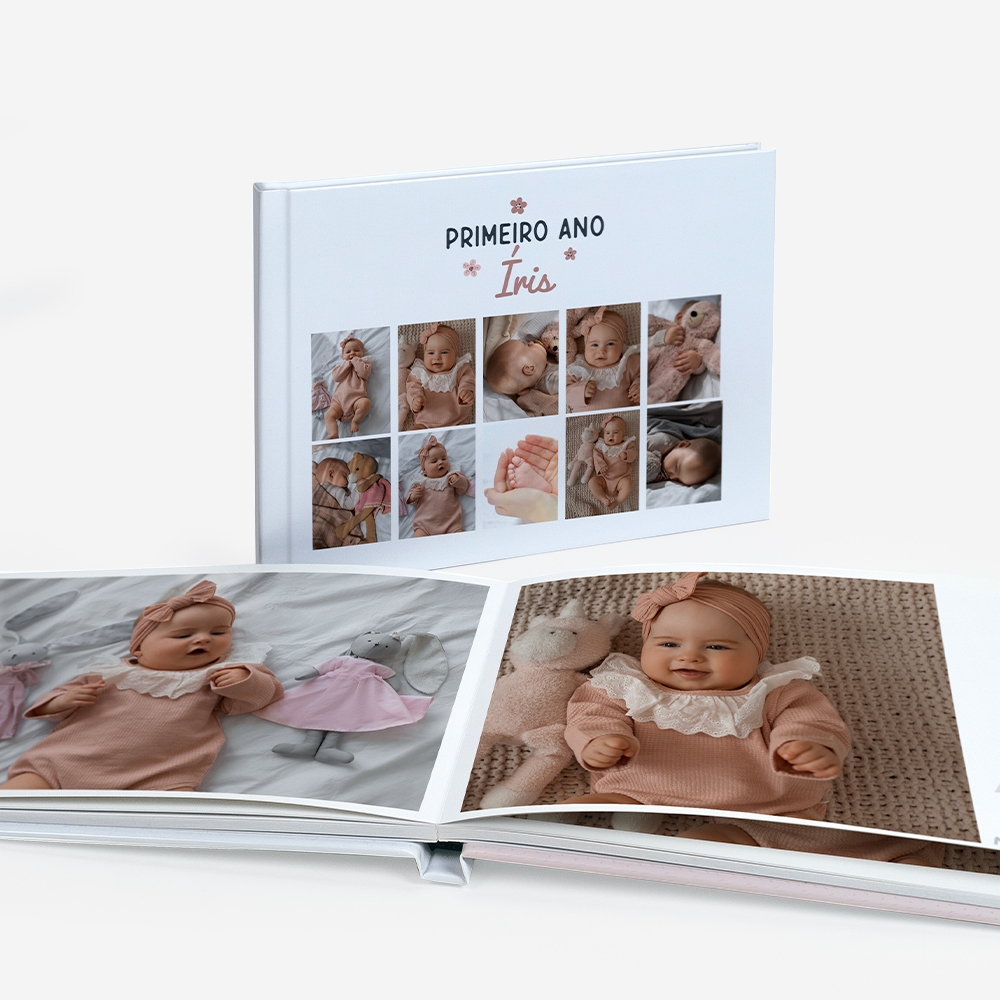 Álbum do Primeiro Ano do Bebé Rosa 2