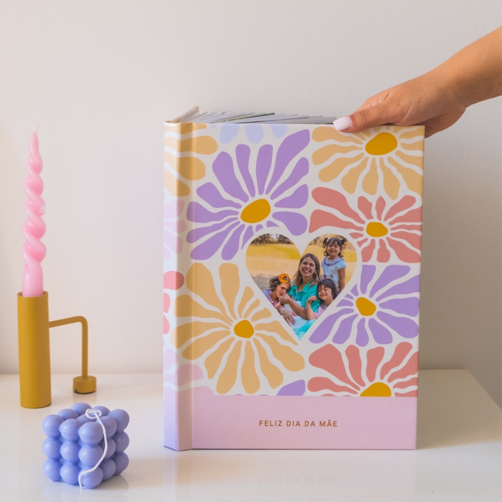 Álbum do Primeiro Ano do Bebé Rosa inspiração 10