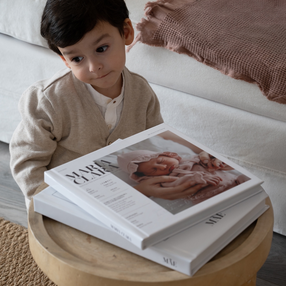 Álbum do Primeiro Ano do Bebé Rosa inspiração 4